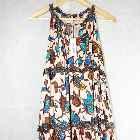 Anthropologie Love The Label Boho Printed Maxi Dress Size Small - Picture 6 of 10